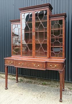 1790 Antique Secretaire Bookcase 59w surface 60¼w cornice 74h 24d max 9.JPG